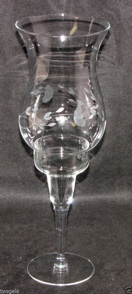 Princess House Vintage Crystal Hurricanes 